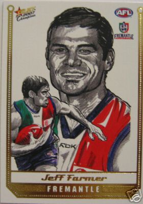 2007 Select Champions Sketch Card SK12 Jeff FARMER (Frem)