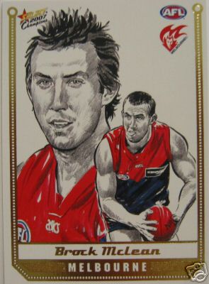 2007 Select Champions Sketch Card SK20 Brock McLEAN (Melb)