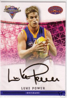 2007 Select Champions Gold Foil Sig FS09 Luke POWER (Bris)