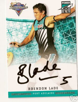 2007 Select Champions Gold Foil Sig FS61 Brendon LADE (Port)