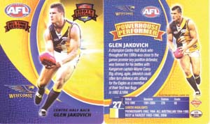 2008 Tazo All Time Legend #31 Glen JAKOVICH