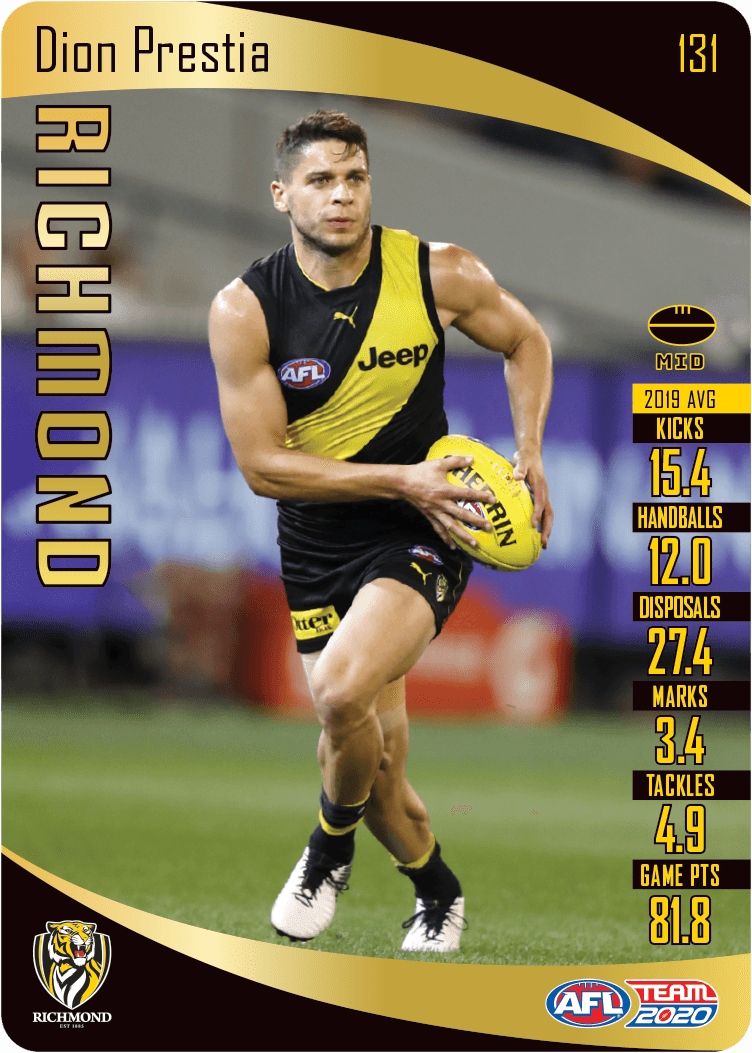 2020 Teamcoach Gold Card 131 Dion PRESTIA (Rich)