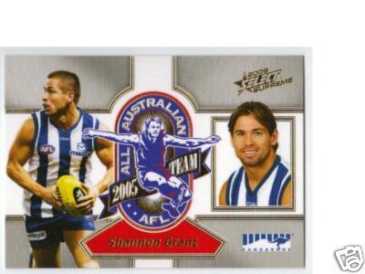 2006 Select Supreme All Australian AA12 Shannon GRANT (Kang)