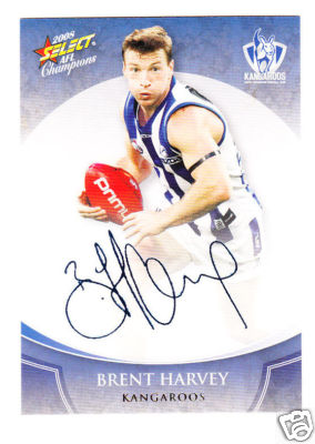 2008 Select Champions Blue Foil Sig FS51 Brent HARVEY (Kang)