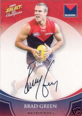 2008 Select Champions Blue Foil Sig FS57 Brad GREEN (Melb)