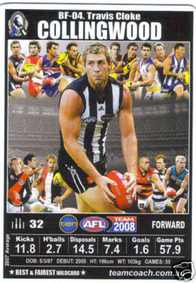 AFL 2008 Teamcoach Silver #12 Nick MAXWELL (Coll)