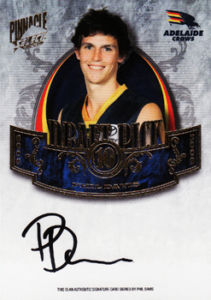 2009 Select Pinnacle Draft Pick Sig DP10 Phil DAVIS (Adel)