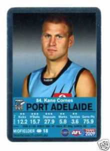 AFL 2009 Teamcoach Silver 84 MM Kane CORNES (Port)