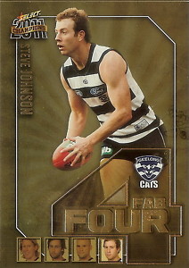 2011 Select Champions Fab 4 Gold FFG28 Steve JOHNSON (Geel)