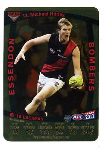 AFL 2011 Teamcoach Gold Card G13 Michael HURLEY (Ess)