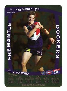 AFL 2011 Teamcoach Gold Card G132 Nathan FYFE (Frem)