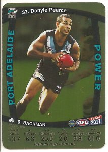 AFL 2011 Teamcoach Gold Card G37 Danyle PEARCE (Port)