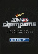 2014 Select Champions CHECKLIST set