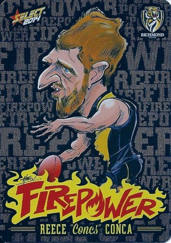 2014 Select Champions Firepower Caricature FC45 Reece CONCA (Ri)