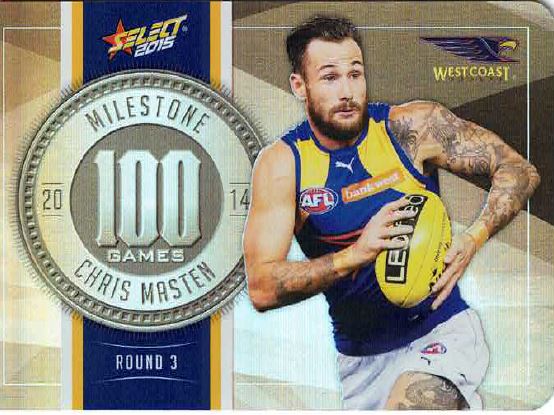 2015 Select Champions Milestone MG85 Chris MASTEN (WC)