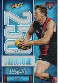 2016 Select Footy Stars Milestone MG16 Brendon GOODARD (Ess)