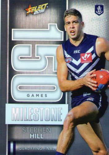 2016 Select Footy Stars Milestone MG25 Stephen HILL (Frem)