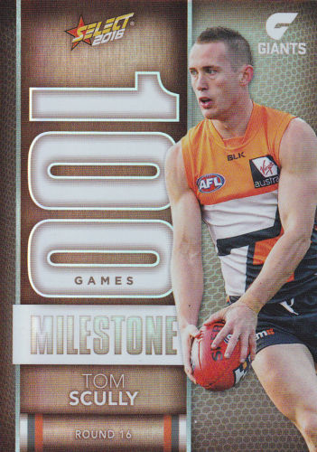 2016 Select Footy Stars Milestone MG36 Tom SCULLY (GWS)