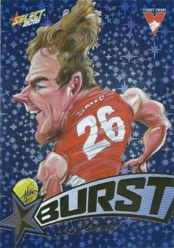 2016 Select Footy Stars Starburst Blue SP63 Luke PARKER (Syd)