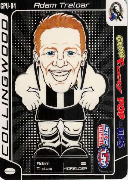 2016 Teamcoach Glow Footy Pop-ups GPU-04 Adam TRELOAR (Coll)