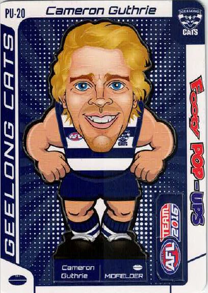 2016 Teamcoach Footy Pop-ups PU-20 Cameron GUTHRIE (Geel)