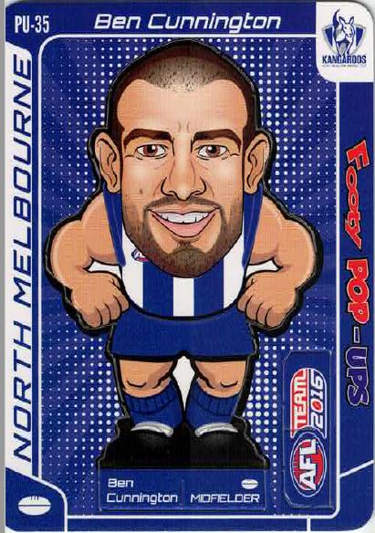 2016 Teamcoach Footy Pop-ups PU-35 Ben CUNNINGTON (NM)