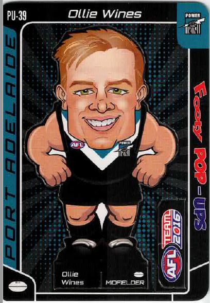 2016 Teamcoach Footy Pop-ups PU-39 Ollie WINES (Port)