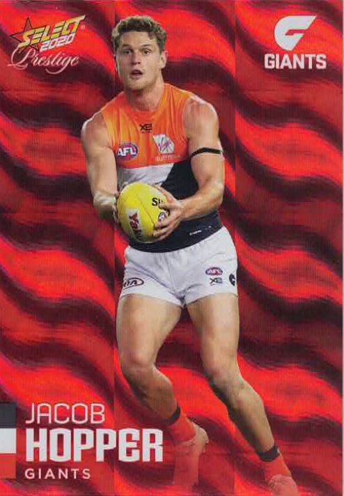 2020 Select Prestige Red Parallel 82 Jacob HOPPER (GWS) #051