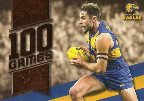 2020 Select FootyStars Milestone MG82 Mark HUTCHINGS (WCE)