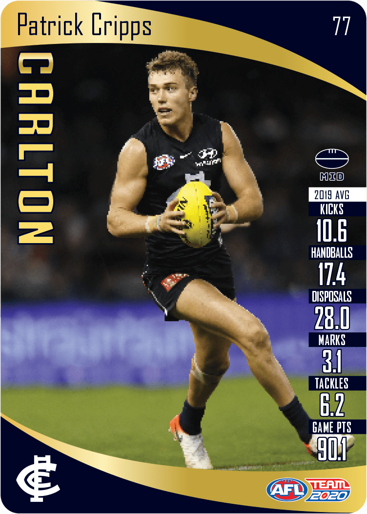 2020 Teamcoach Gold Card 77 Patrick CRIPPS (Carl)