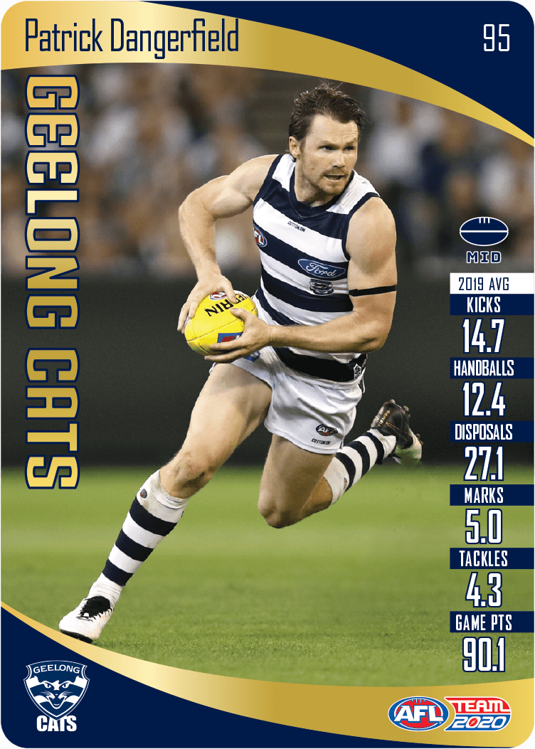 2020 Teamcoach Gold Card 95 Patrick DANGERFIELD (Geel)