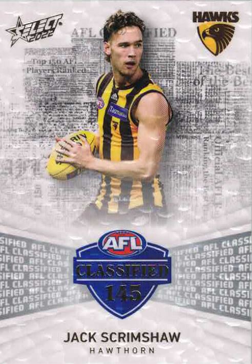 2022 Select AFL Classified AC145 Jack SCRIMSHAW (Haw) #009/270