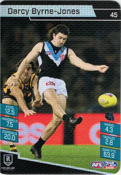 2022 Teamcoach Canvas Card 45 Darcy BYRNE-JONES (Port)