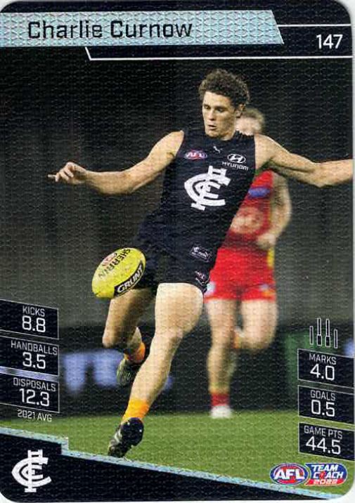 2022 Teamcoach Canvas Card 147 Charlie CURNOW (Carl)