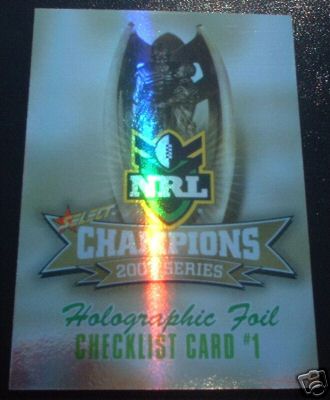 2007 Select NRL Champions Holofoil Cards