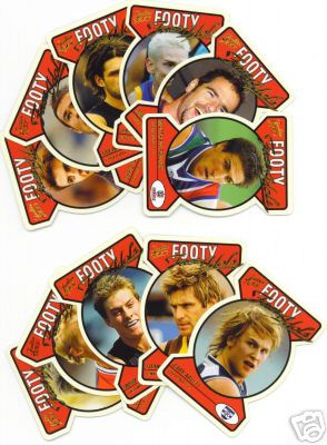 Footy Face Idol cards