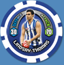 2009 Topps AFL Chipz Common Lindsay THOMAS (NM)