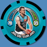 2009 Topps AFL Chipz Common Jacob SURJAN (Port)