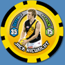 2009 Topps AFL Chipz Common Jack RIEWOLDT (Rich)