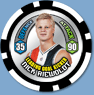 2009 Topps AFL Chipz Leading Goalkicker Nick RIEWOLDT (StK)