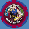 2009 Topps AFL Chipz Common Daniel MERRETT (Bris)