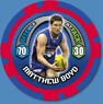 2009 Topps AFL Chipz Common Matthew BOYD (WB)