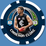 2009 Topps AFL Chipz Common Cameron CLOKE (Carl)