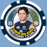 2009 Topps AFL Chipz Leading Goalkicker Brendan FEVOLA (Carl)