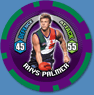 2009 Topps AFL Chipz Common Rhys PALMER (Frem)