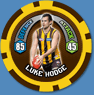 2009 Topps AFL Chipz Common Luke HODGE (Haw)