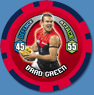 2009 Topps AFL Chipz Common Brad GREEN (Melb)