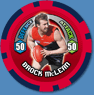 2009 Topps AFL Chipz Common Brock McLEAN (Melb)